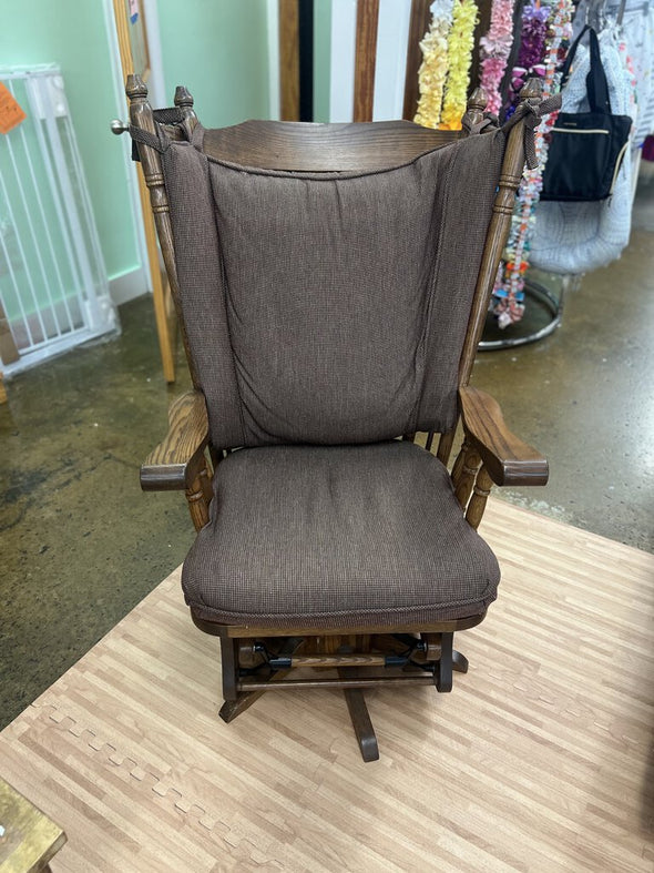 Vintage Amish Swivel Glider (retail $1300)