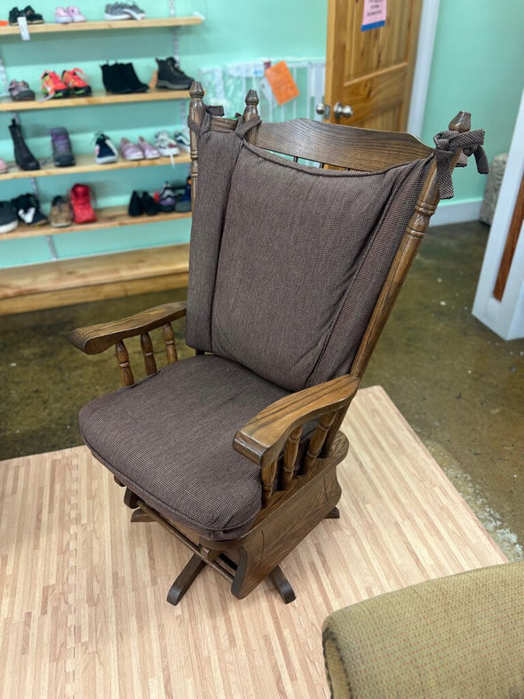 Vintage Amish Swivel Glider (retail $1300)