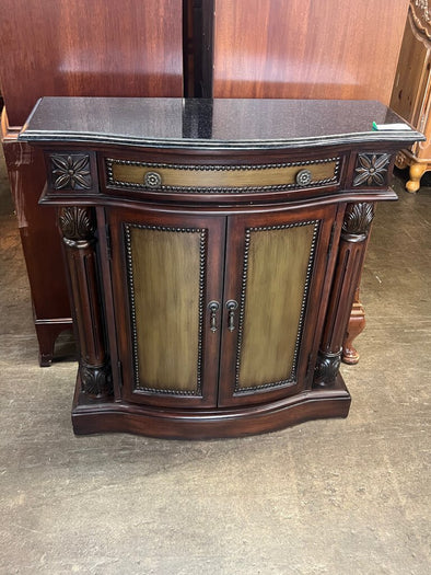 Coast to Coast Marble Top Accent Cabinet