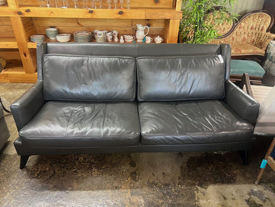 Elite Leather Company Modern Grey Sofa