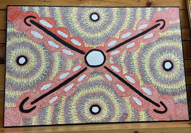 ABORIGINAL Australia Dot Painting (retail$2k)