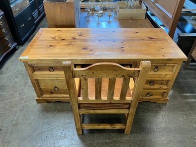 Solid Pine Desk + Chair