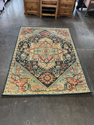 Nuloom Indigo Diamond Medallion 5"x7.5" Rug