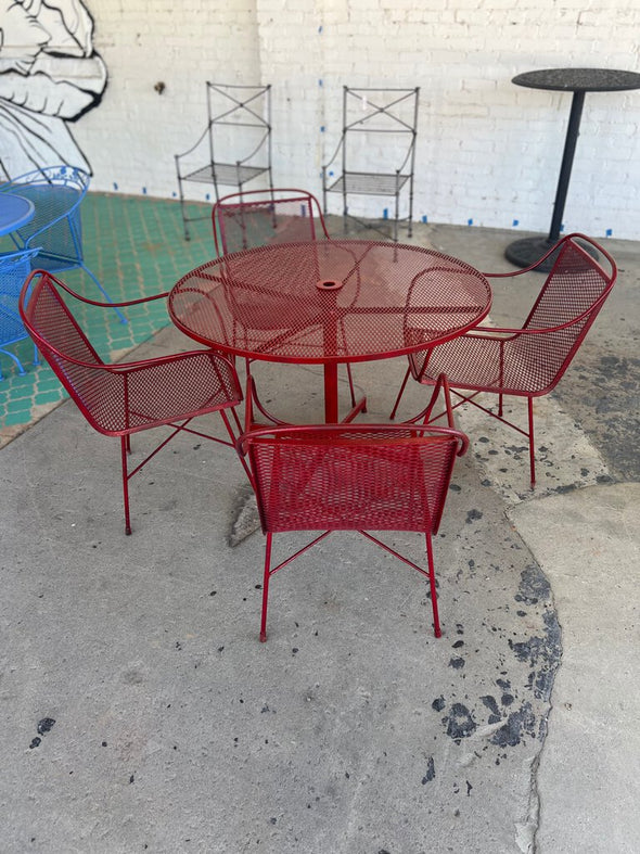 RED- MCM Wrought Iron Salterini set/5