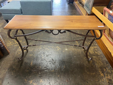 Rustic Metal/Wood Console (retail $1000)