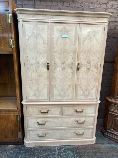 Drexel Heritage Corinthian Olive Burlwood Wardrobe