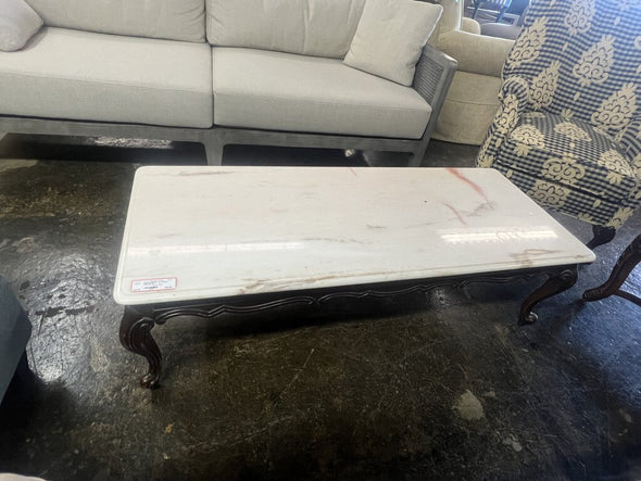 Vintage Marble Top Coffee Table (as is)