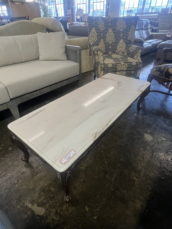 Vintage Marble Top Coffee Table (as is)