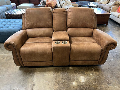 Jason Furniture Nailhead Reclining Loveseat