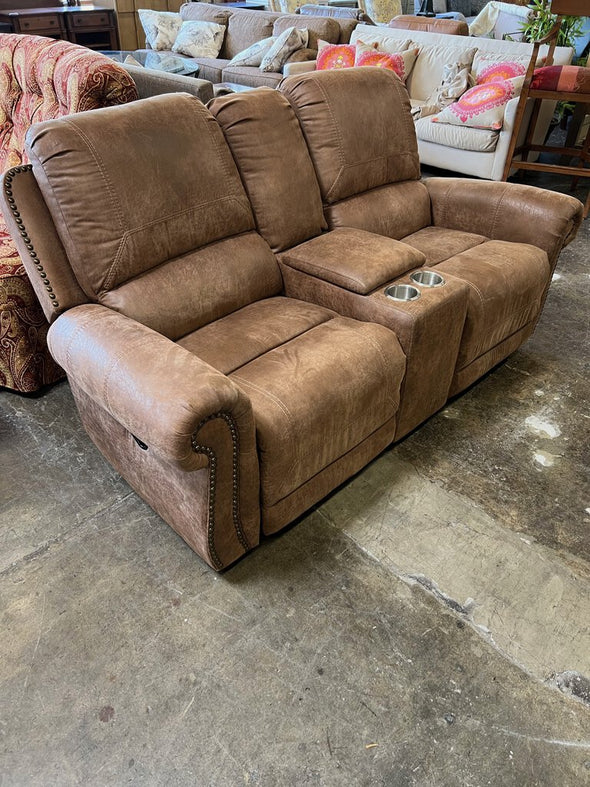 Jason Furniture Nailhead Reclining Loveseat