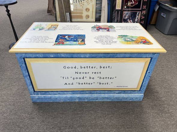 Custom Made Mother Goose Storage Chest (as is)