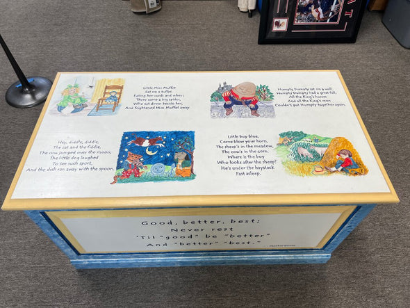 Custom Made Mother Goose Storage Chest (as is)