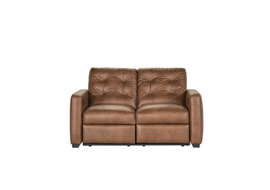 53019 reclining loveseat NEW caramel sheath made in NC 36.0 H x 65.0 W x 38.5 D