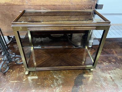 Drexel Heritage Walnut Bar Cart (as is)