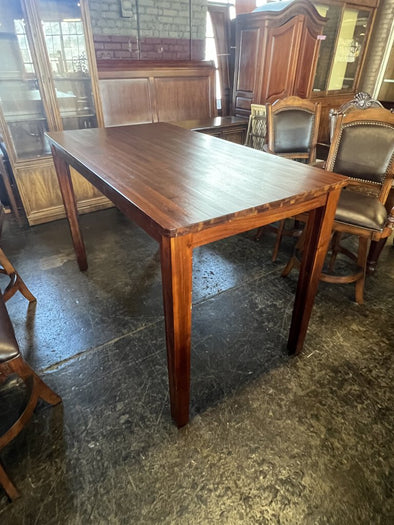Wooden Bar Height Table (retail $2900) (as is)