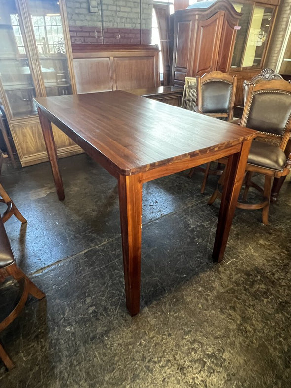 Wooden Bar Height Table (retail $2900) (as is)