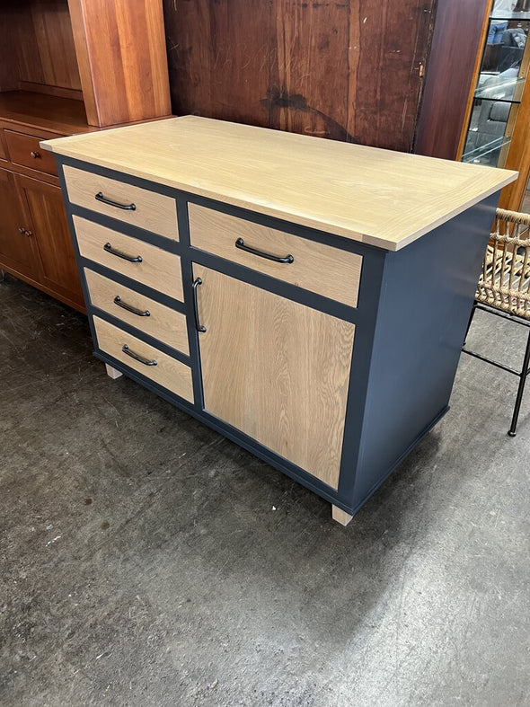 Custom Made White Oak Wine Cabinet