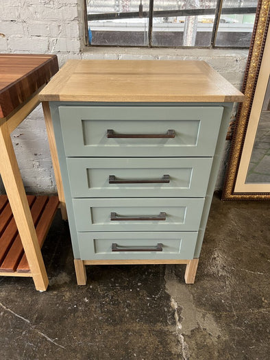 Custom Made White Oak Kitchen High Boy