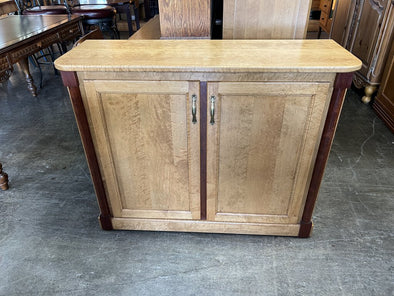 Custom Made Birdseye Maple Cabinet