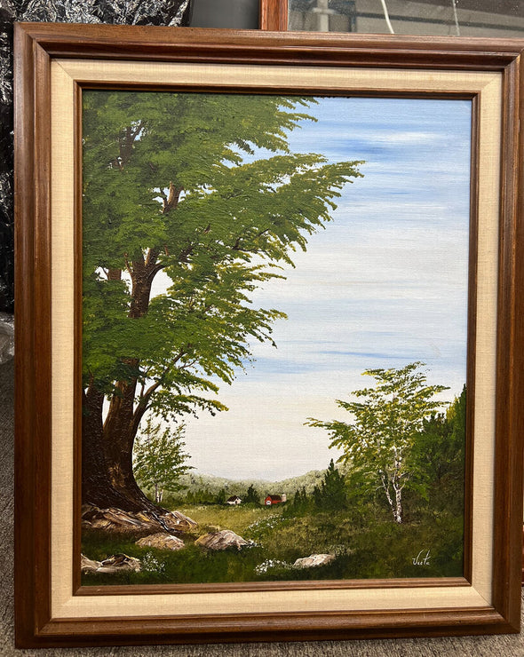 Original Framed Oil Painting "Vesta Carter"