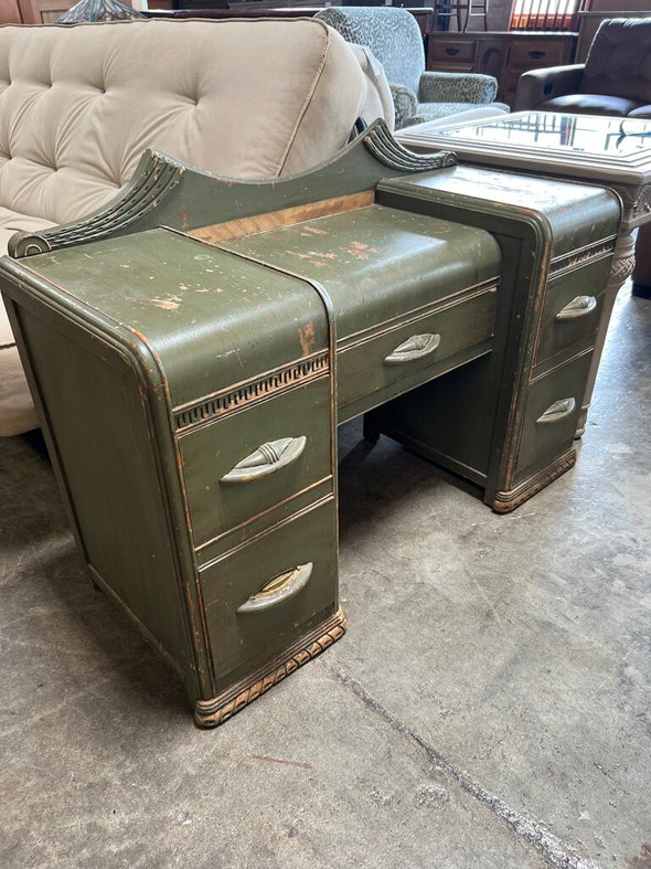 Vintage Art Deco Waterfall Vanity (as is)