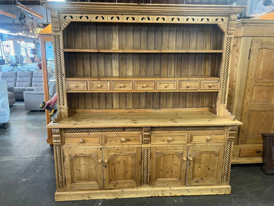 Custom Made Pine Barley Twist Giant Hutch