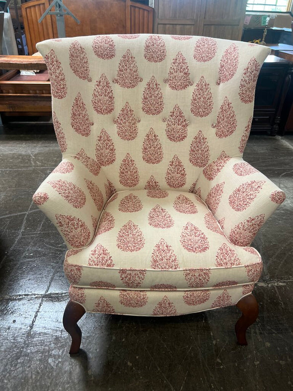 CR Laine Upholstered Wingback Chair