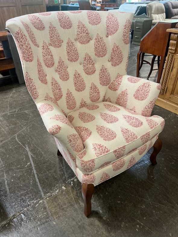 CR Laine Upholstered Wingback Chair
