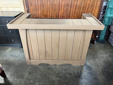Solid Wooden Brown Painted Bar + 2 Stools
