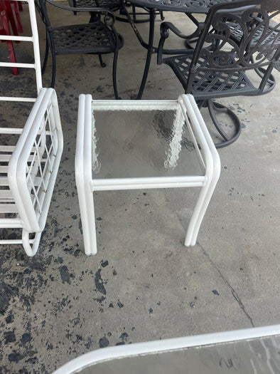 Vintage Winston Furniture Cast Aluminum Side Table