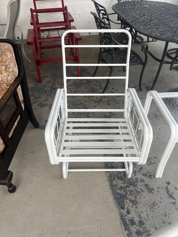 Vintage Winston Furniture Cast Aluminum Rocker