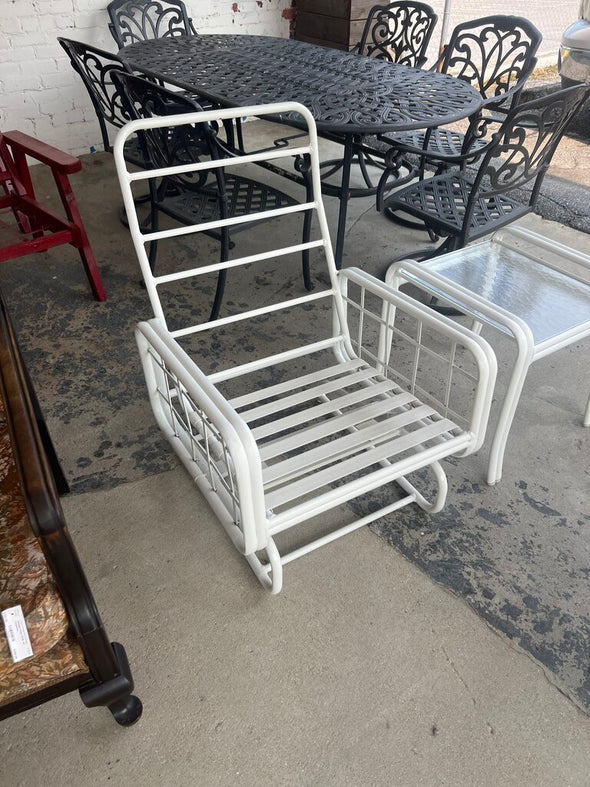 Vintage Winston Furniture Cast Aluminum Rocker