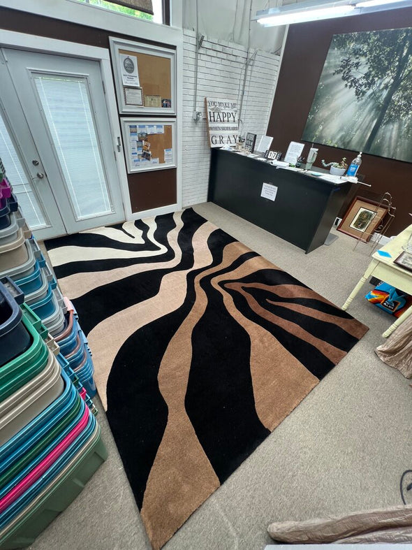 Safari Tundra Collection 100% Wool 8'x11' Rug