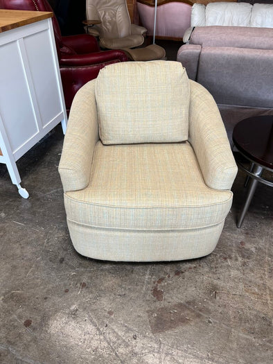 Yellow Upholstered Club Chair