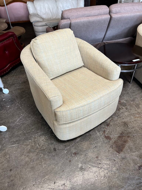 Yellow Upholstered Club Chair