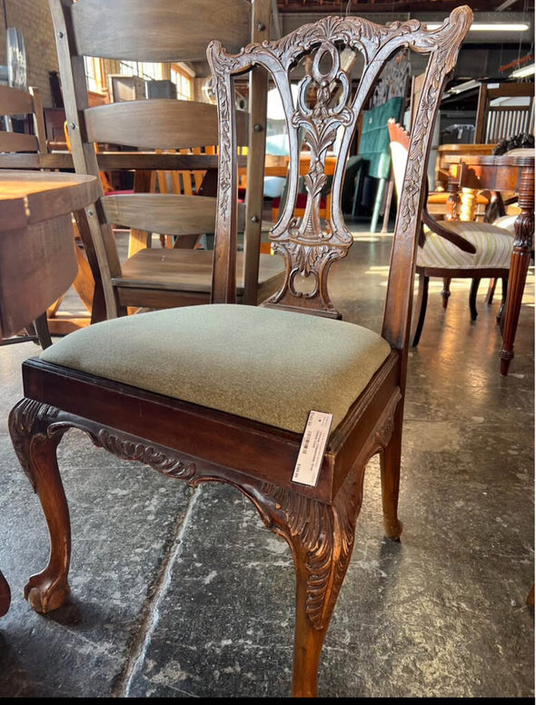 Vintage Chippendale Style Dining Chair