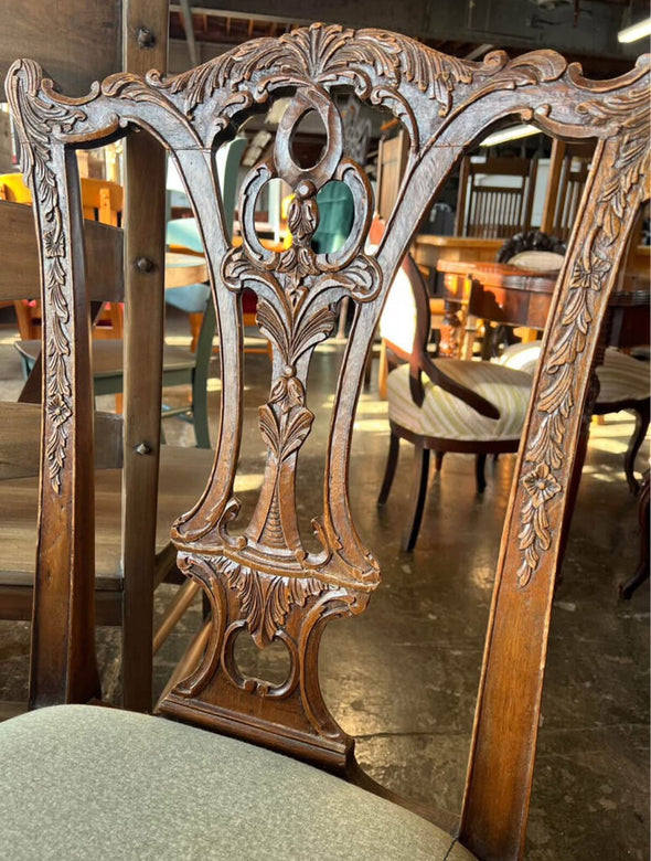 Vintage Chippendale Style Dining Chair