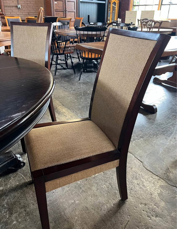 Ethan Allen Dining Table/Leaf + 6 Pier 1 Chairs