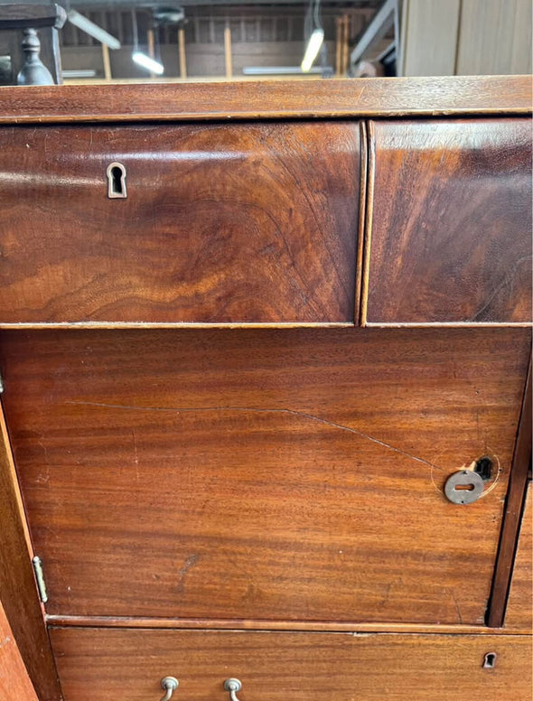 Antique Clawfoot Waterfall Dresser (as is)