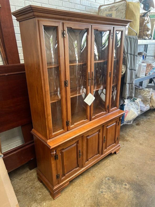 Vintage Tell City Chair Co Bubble Glass Hutch