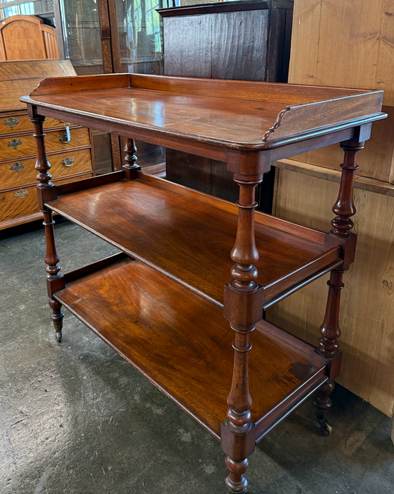 19th Century English Mahogany Dessert Buffet