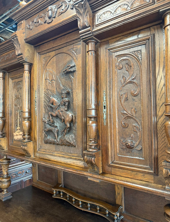 Antique Carved 18th Century Renaissance Cupboard
