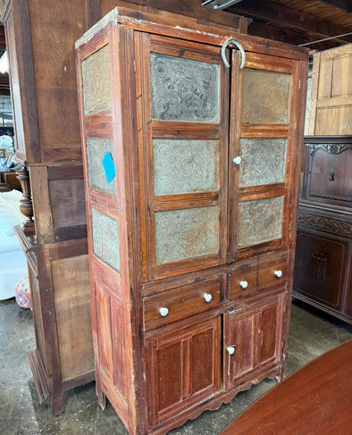 Antique Pie Safe Cabinet